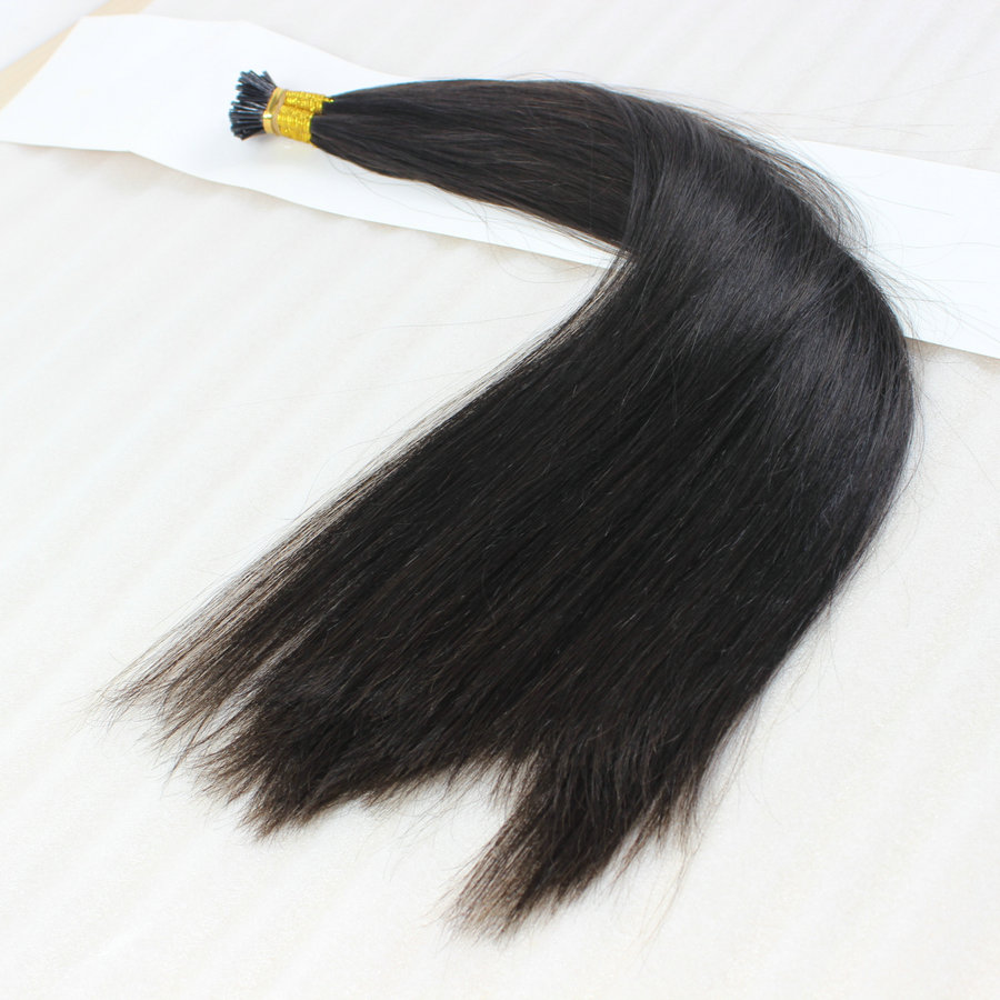 Peruvian I tip hair extension for salon DL0001